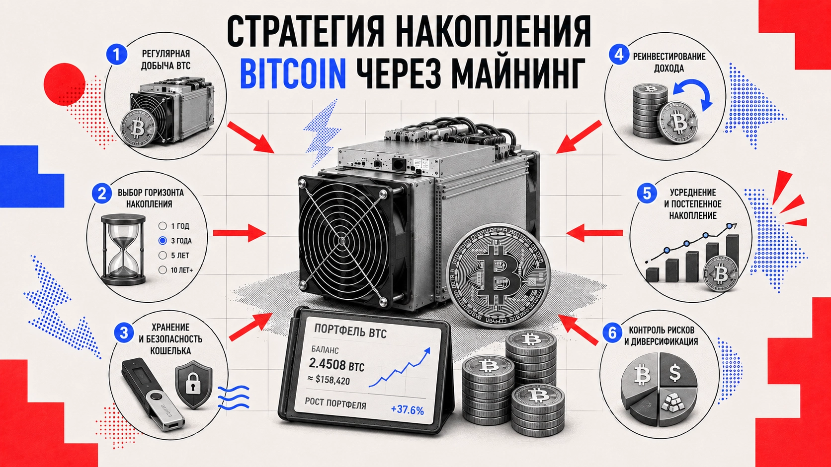 Стратегия накопления Bitcoin через майнинг