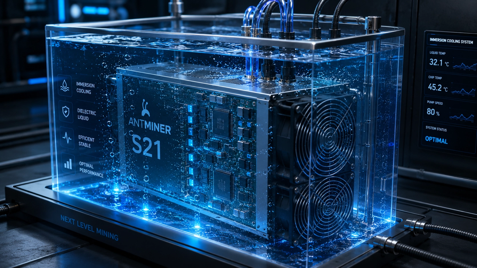 Antminer S21 Immersion — обзор и отличия от воздушной версии