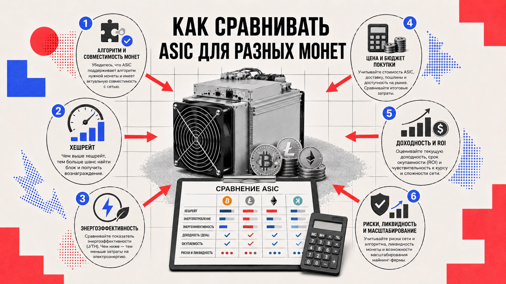 Сравнение ASIC для разных монет