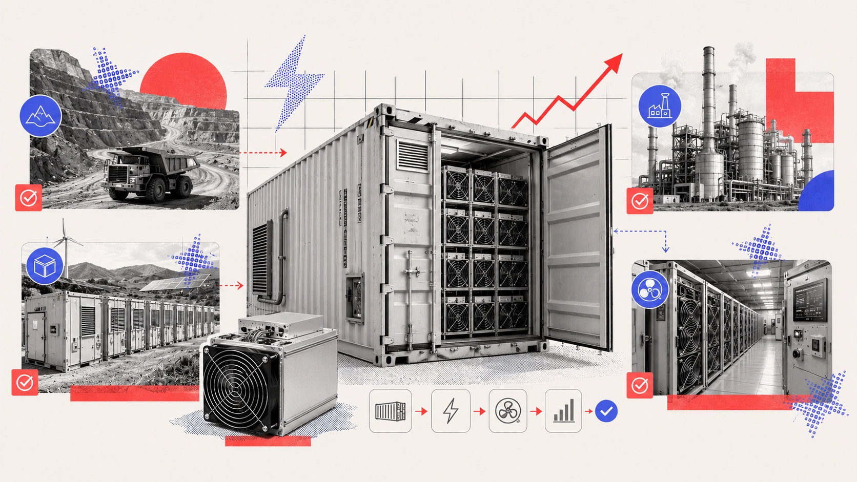 Контейнеры для майнинга и размещение ASIC