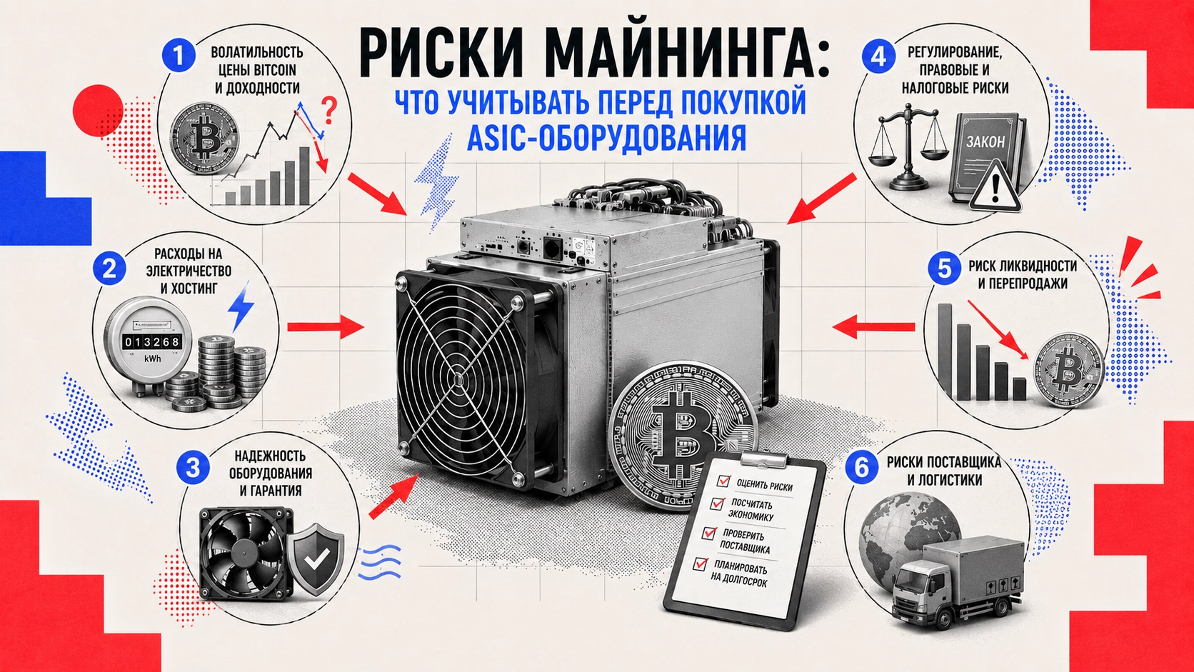 Риски майнинга перед покупкой ASIC-оборудования