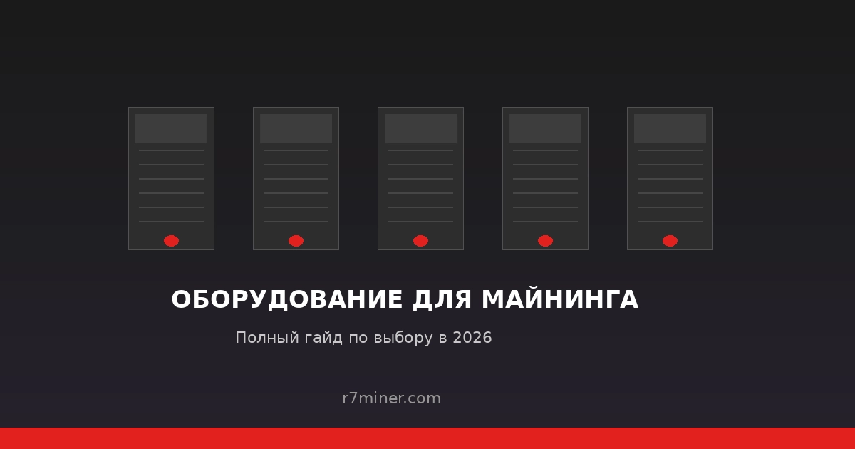 Оборудование для майнинга: ASIC-майнеры и инфраструктура