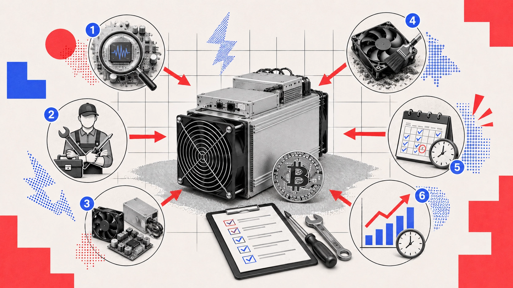 Ремонт и обслуживание ASIC-майнеров